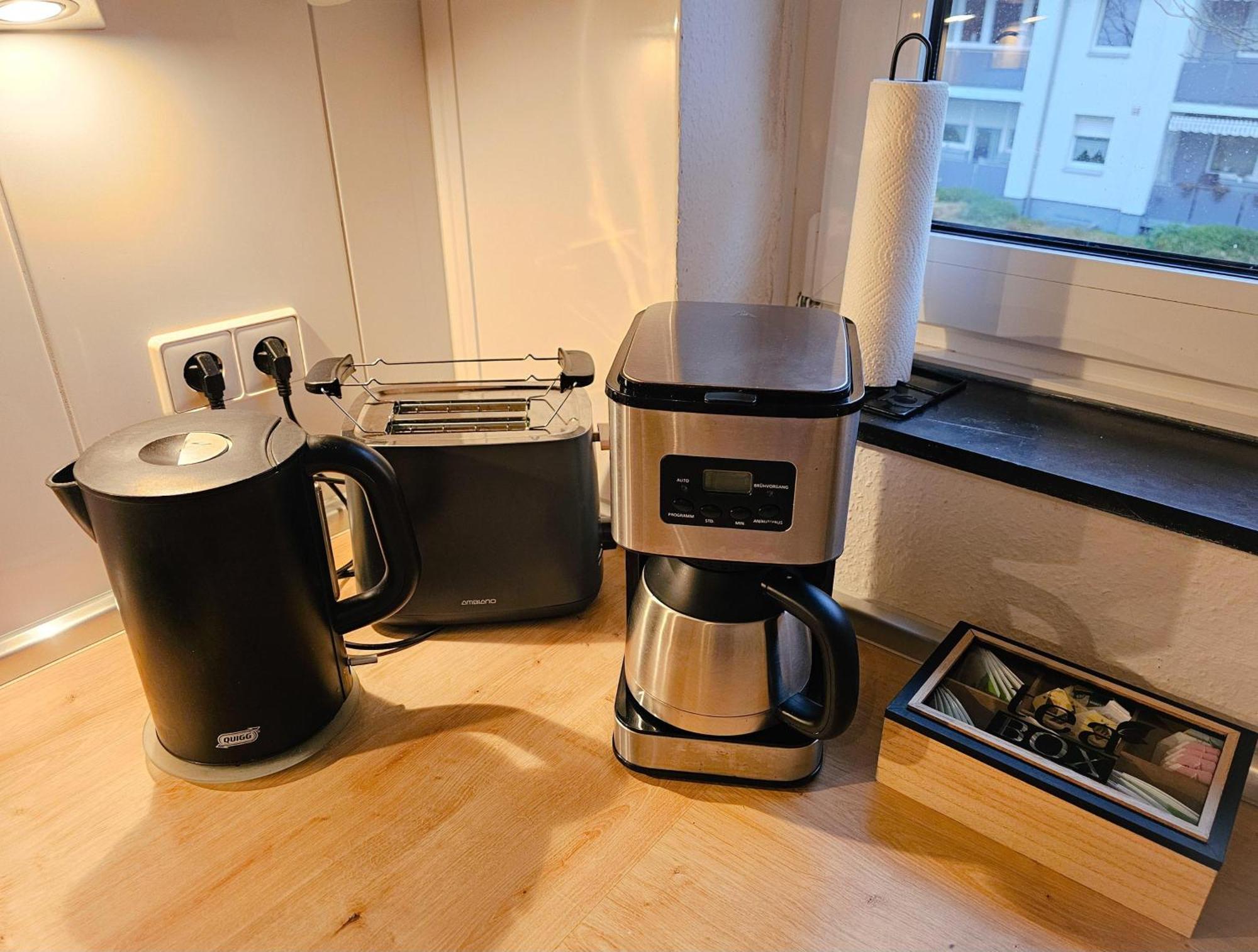 Ecocube Apartment2 Meppen14, Balkon, Kueche, Waschmaschine Phòng bức ảnh